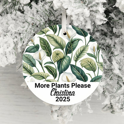 More Plants Please Personalized Ornament product