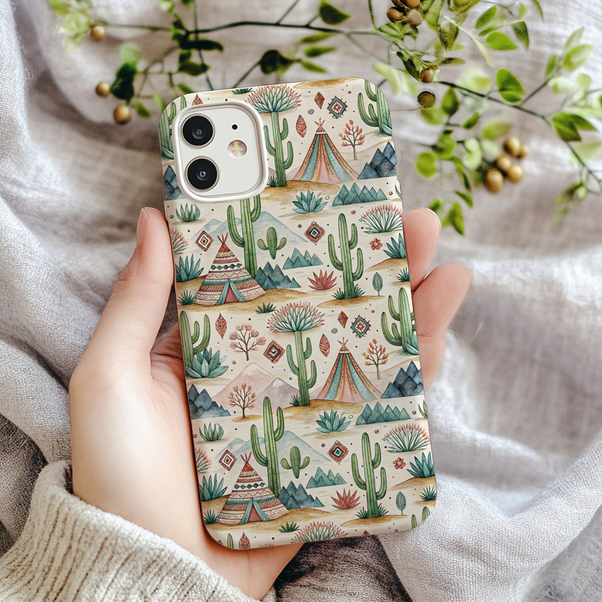Boho Tribal Desert Pattern Phone Case for Trendy Protection