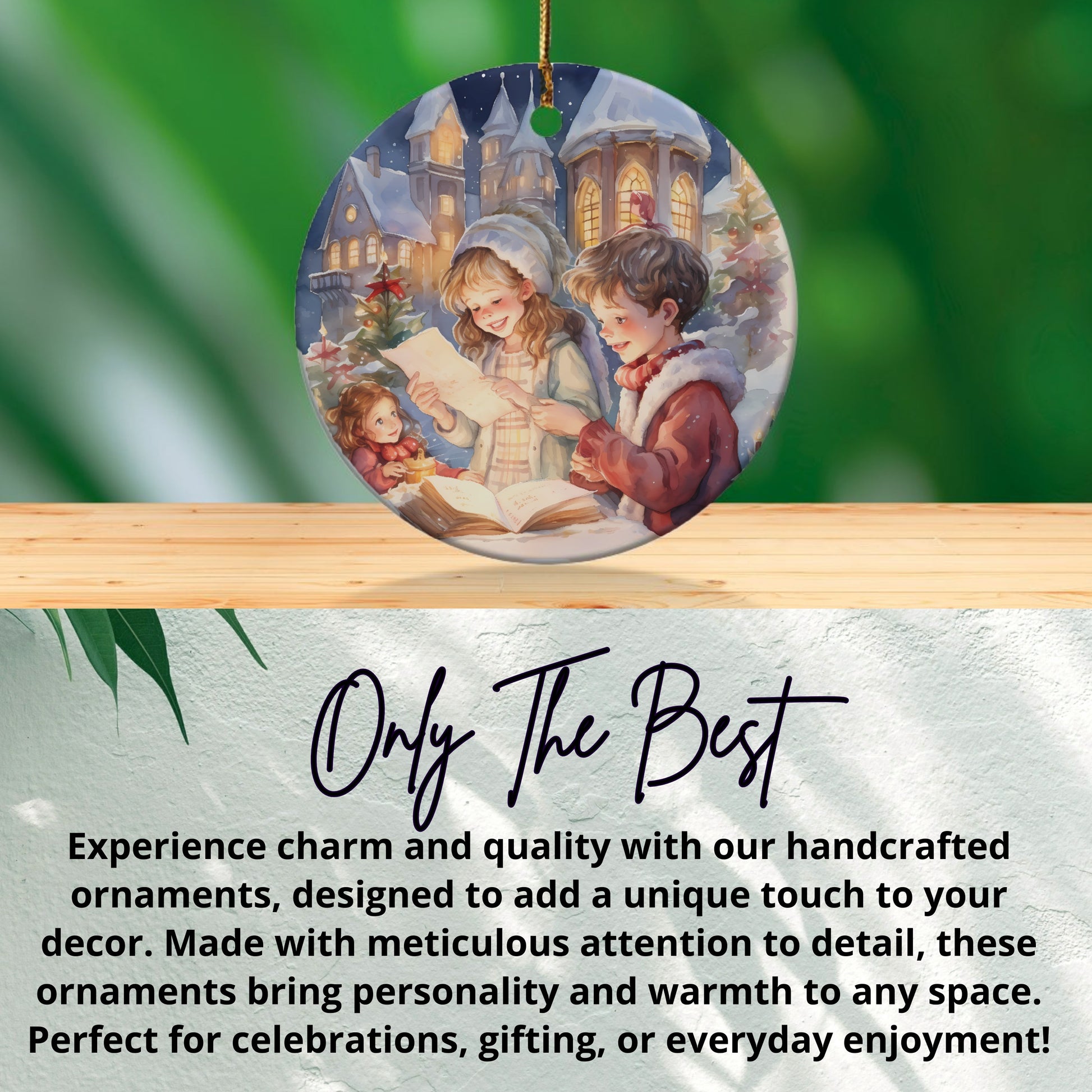 Charming Holiday Carolers Scene Ornament product