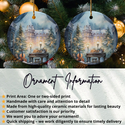 Two-sided handmade Christmas ornament product type