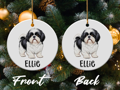 Personalized Shih Tzu Dog Christmas Ornament product