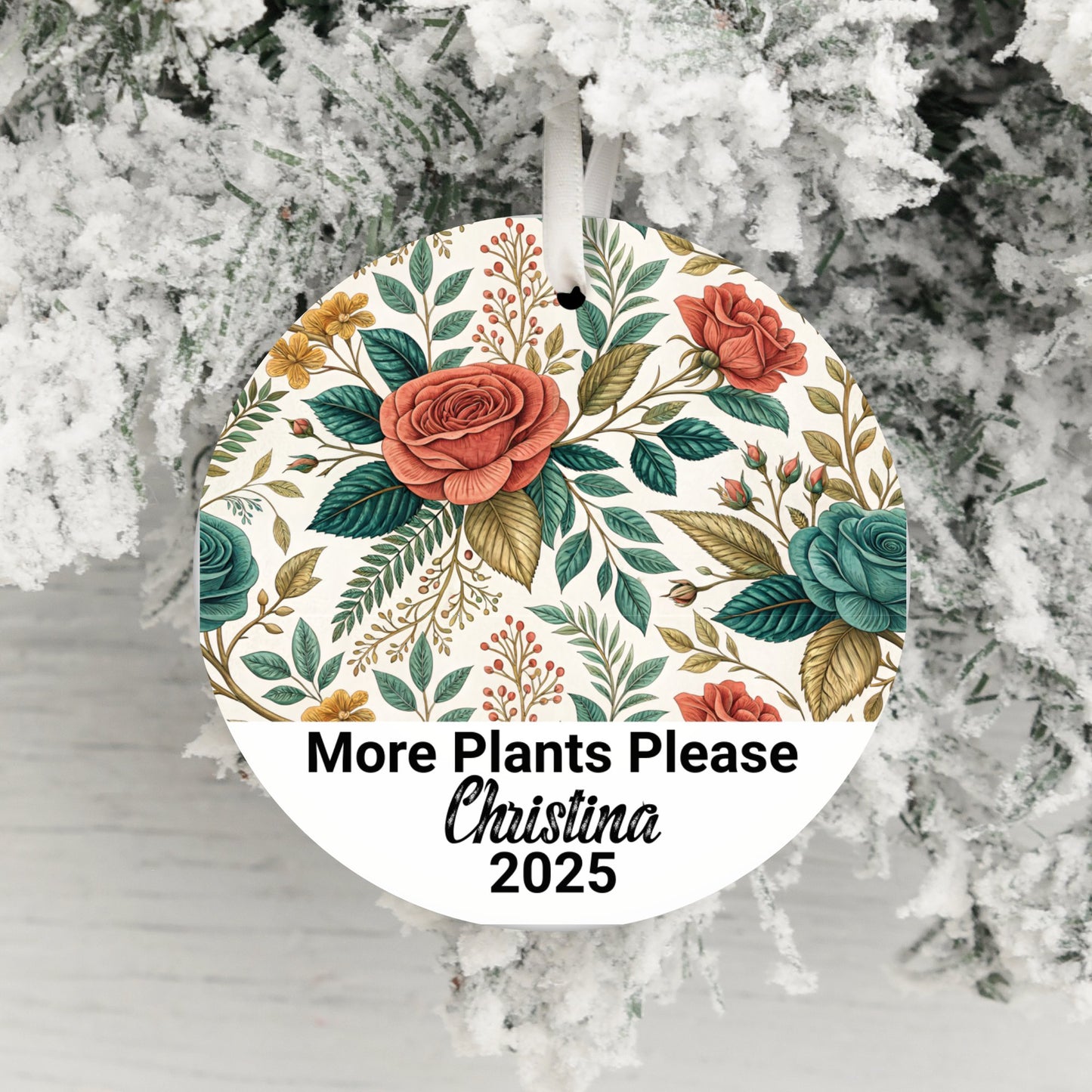 More Plants Please Personalized Ornament product