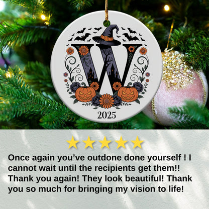 Personalized Halloween Monogram Ornament product