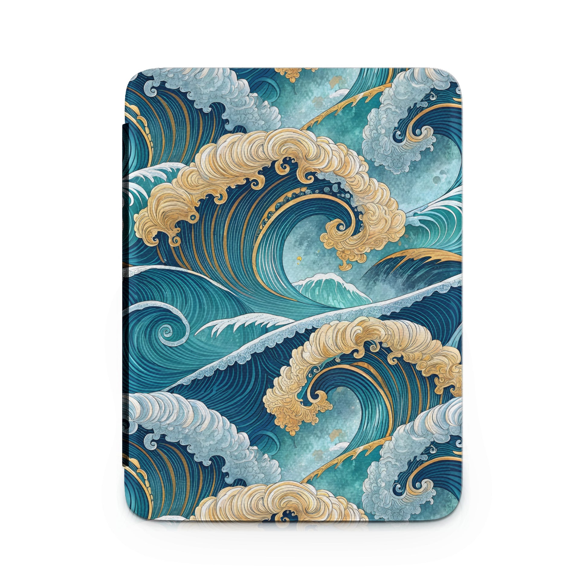 Majestic Ocean Waves Artwork on Vibrant Surface Product