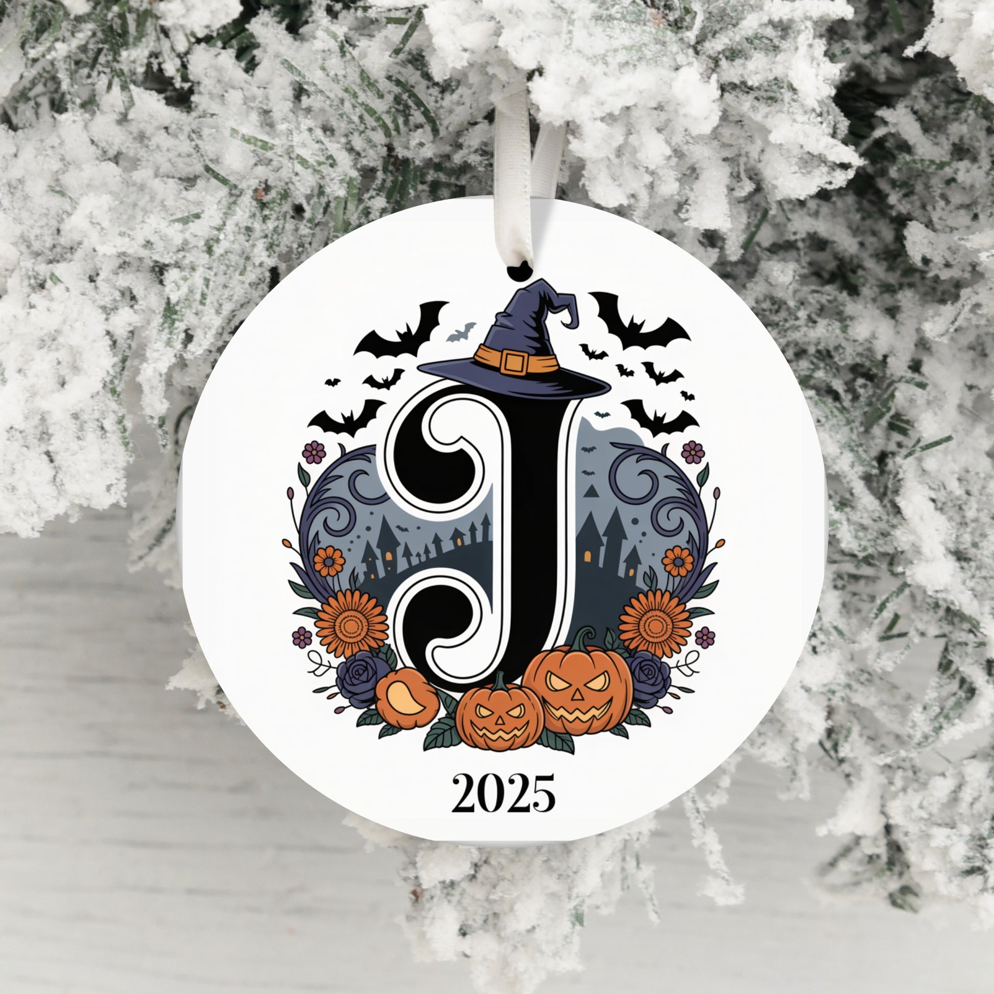 Halloween Initial J Ornament 2025 Decor Item Product