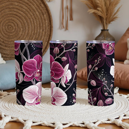 Elegant Floral Design Insulated Tumbler Cup Product