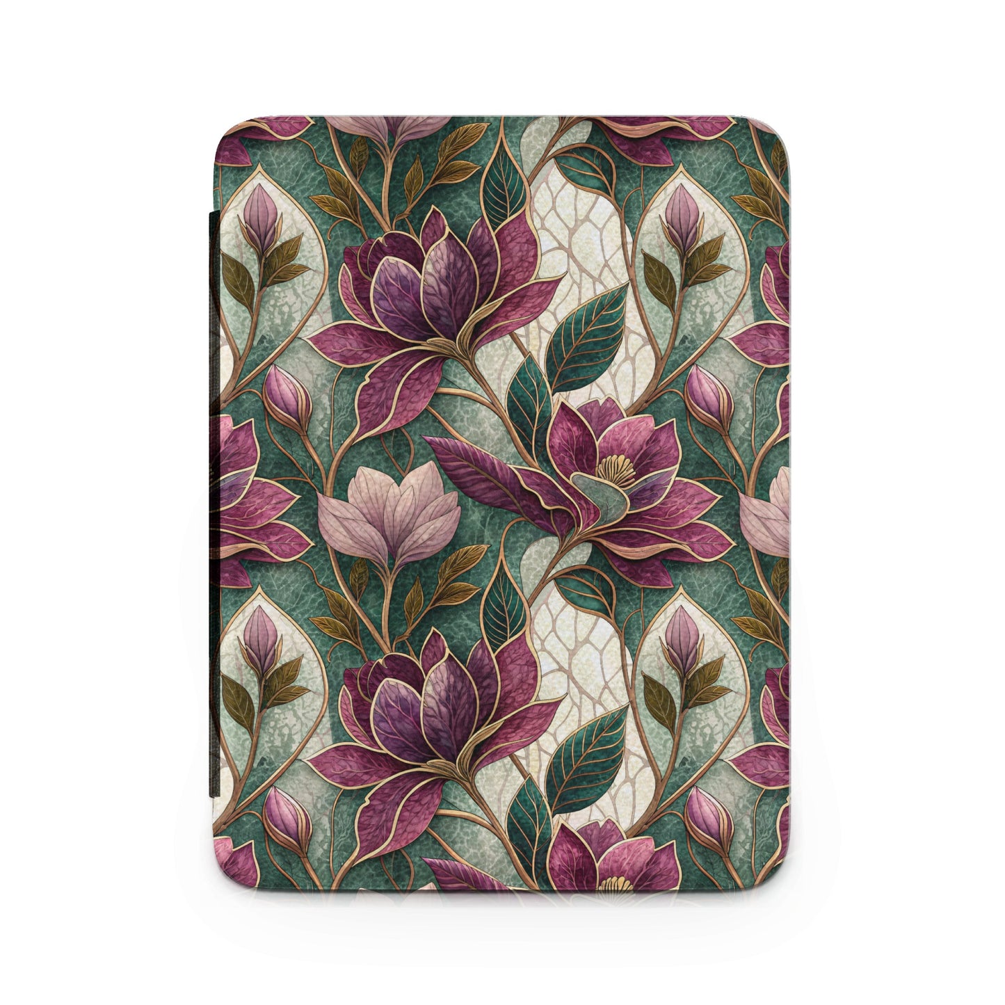 Floral Pattern with Purple Magnolias Tablet Case