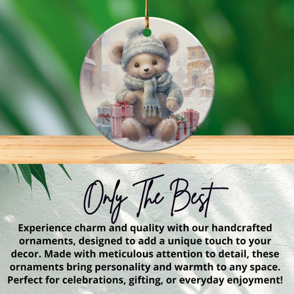 Adorable Bear In Winter Outfit Ornament product