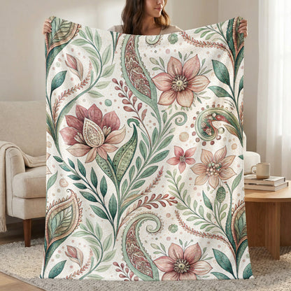 Elegant Blooms Watercolor Floral Design Pattern Style - Walk Greener