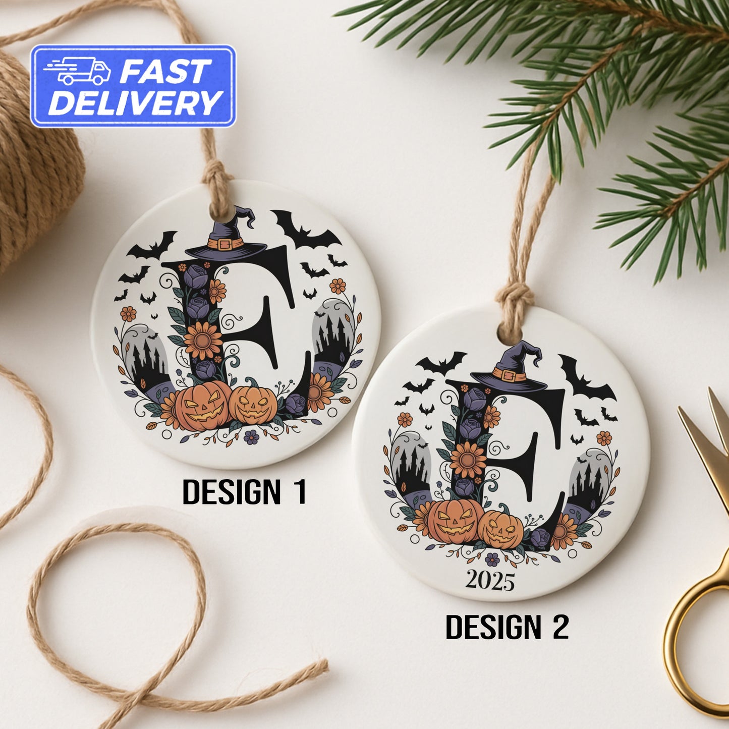 Halloween Witch Hat Custom Ornament product type