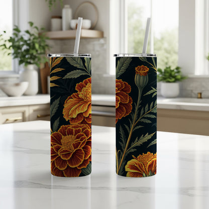 Vibrant Floral Print Tall Tumbler for Stylish Hydration