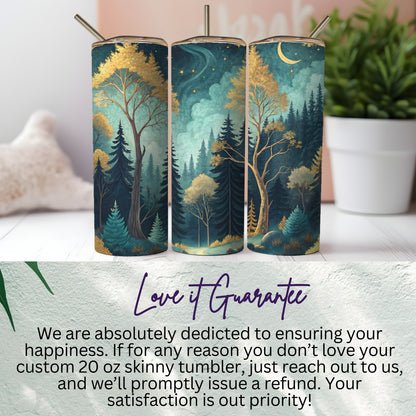 Beautiful Forest Design 20 oz Skinny Tumbler