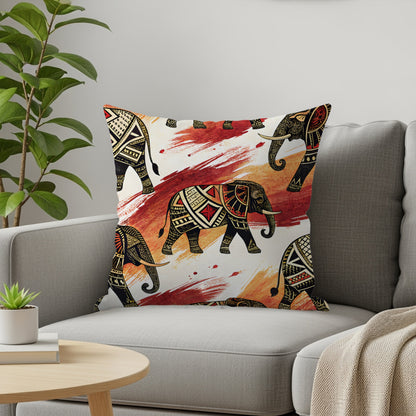 Decorated Elephant Pattern African Theme Style Pillows & Pillow Cases - Walk Greener