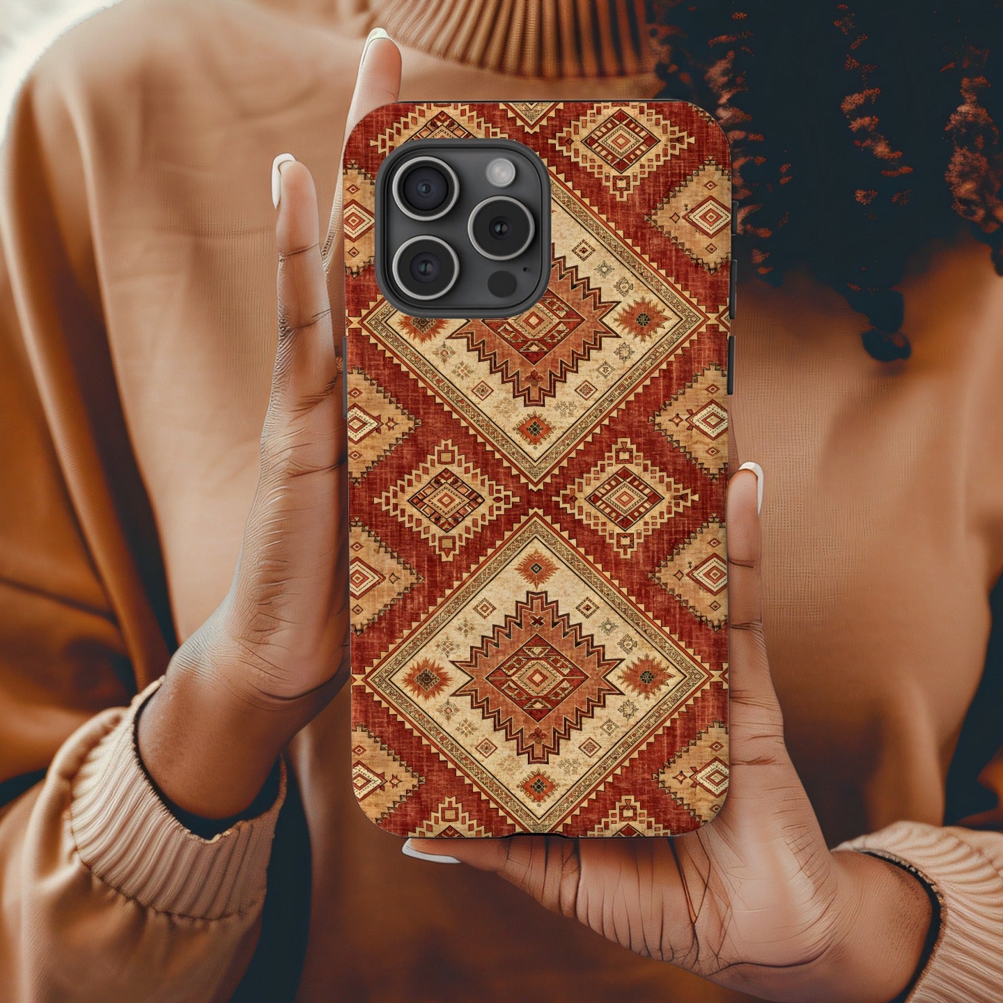 Geometric Patterned Phone Case for Stylish Protection
