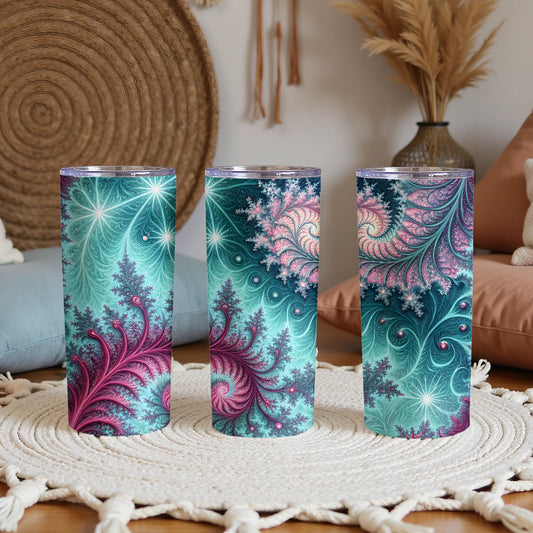 Colorful Abstract Art Design Travel Tumbler Cup