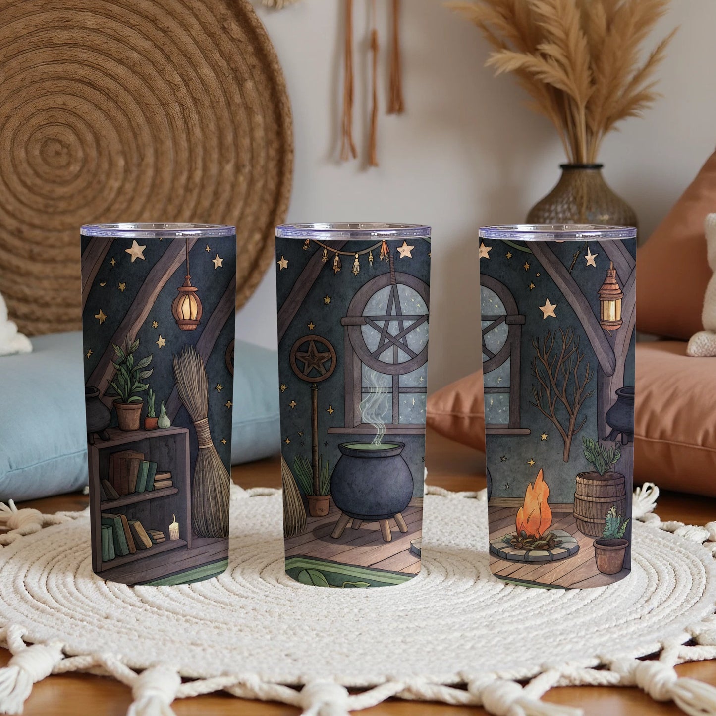 Spooky Witchcraft Cauldron Potion Themed Tumbler