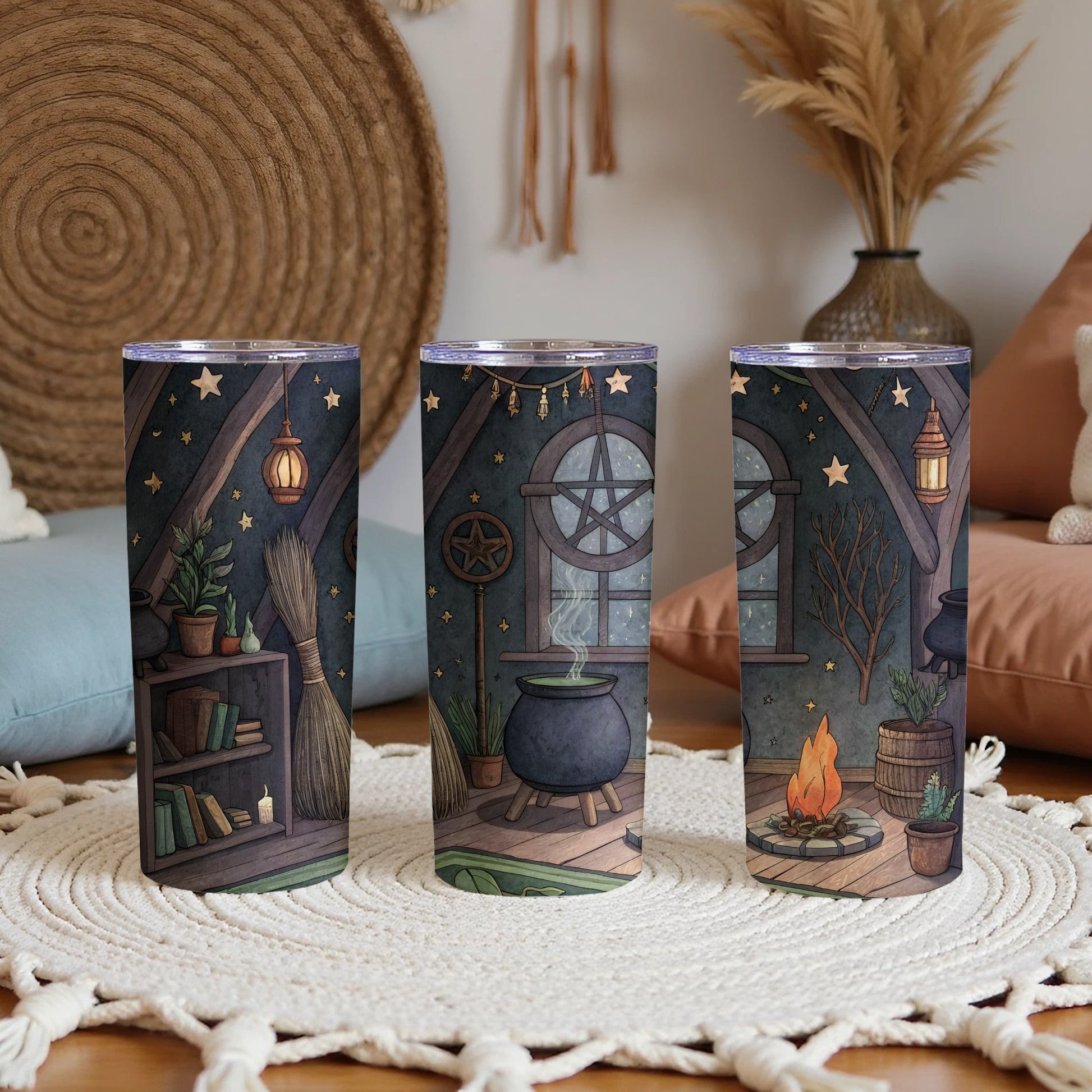Spooky Witchcraft Cauldron Potion Themed Tumbler