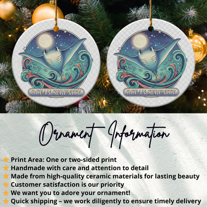 Ocean Serenity Christmas Ornament product