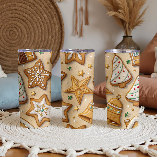 Festive Gingerbread Design Insulated Tumbler Product