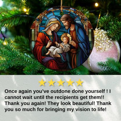 Stunning Nativity Scene Christmas Ornament product
