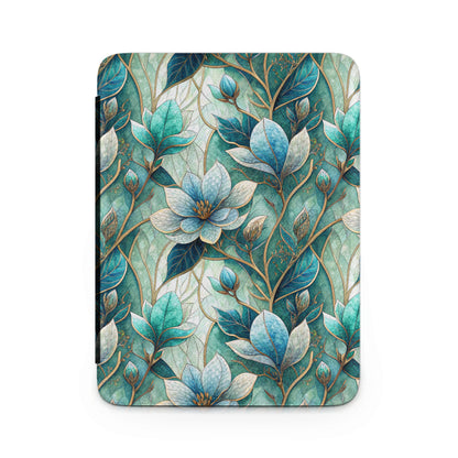 Elegant Teal and Blue Floral Botanical Design Cover