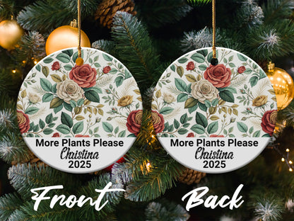 More Plants Please Personalized Ornament product