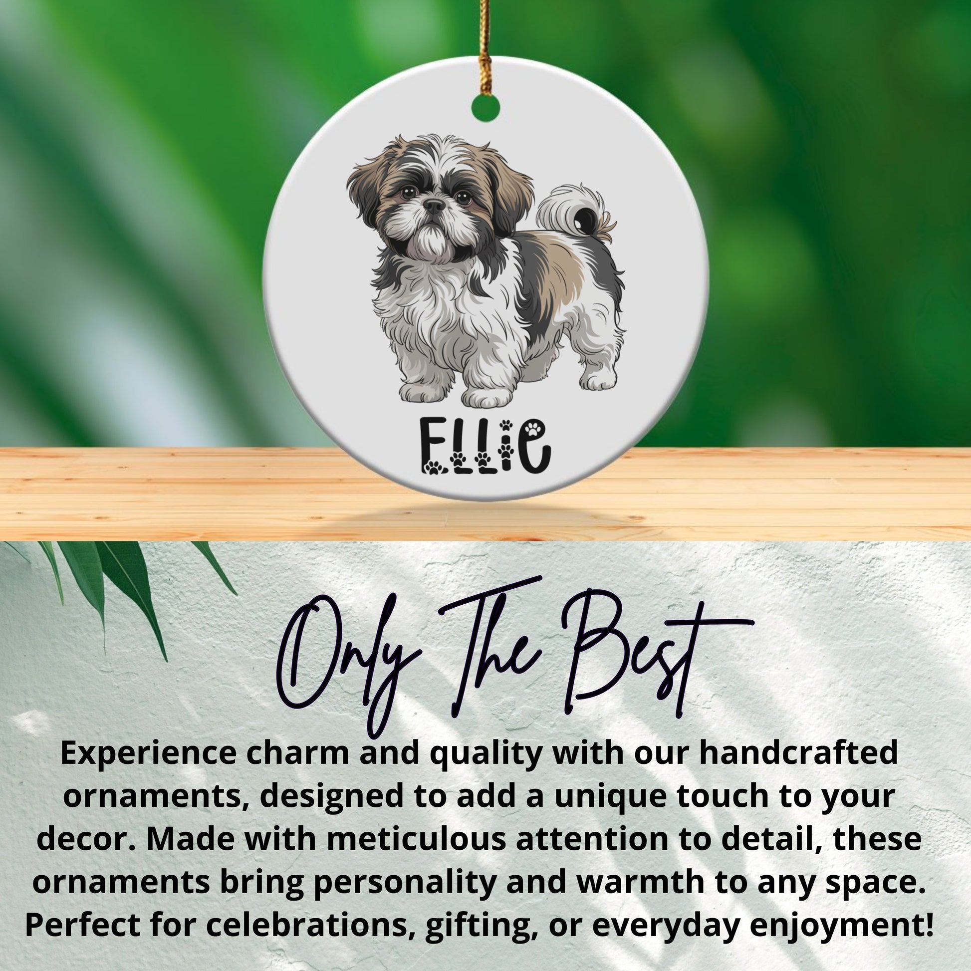 Shih Tzu Ornament Personalized Pet Gift product type
