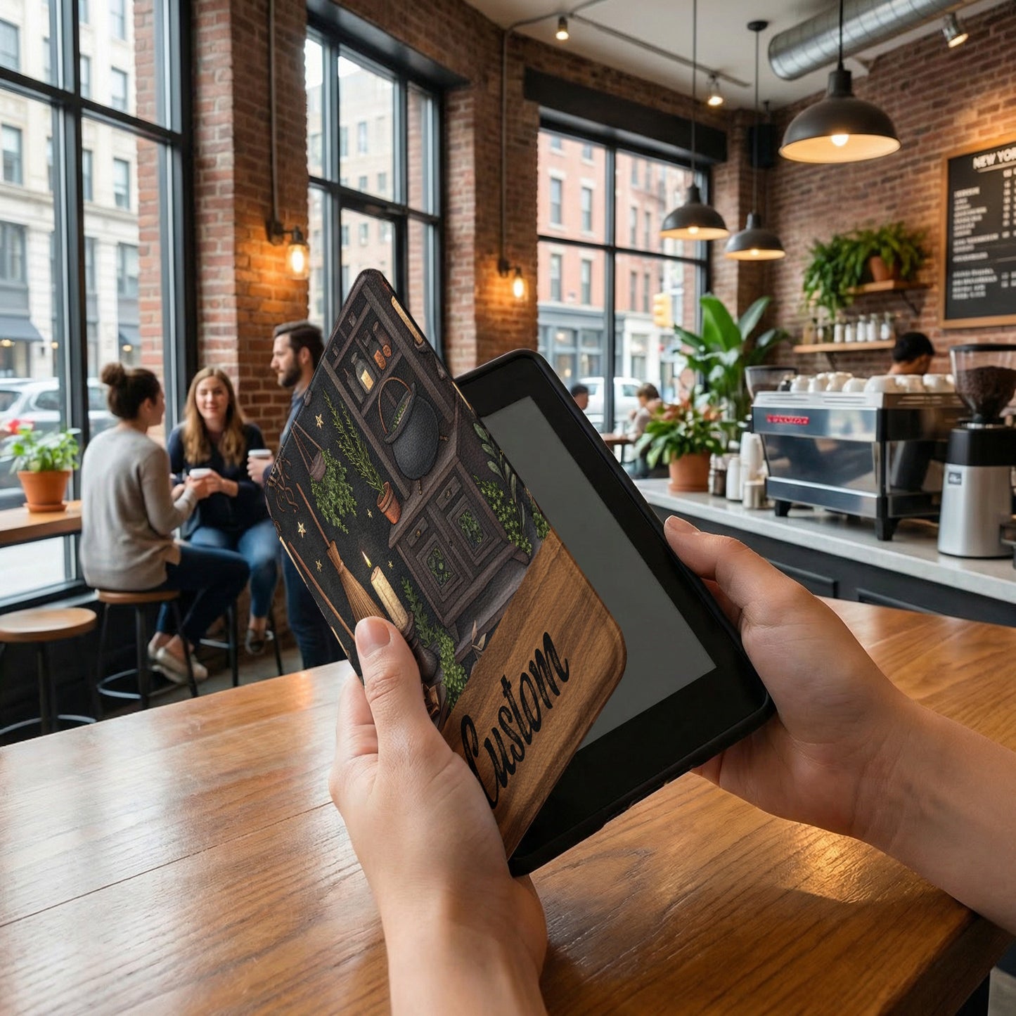 Custom Witch House Tablet Case with Bespoke Artwork