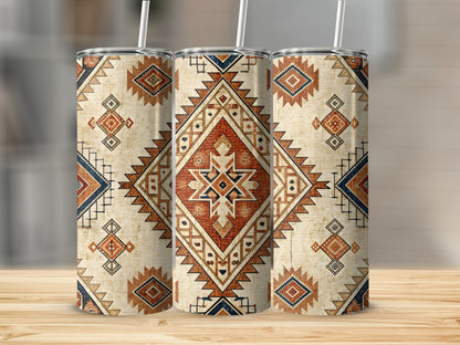 Vibrant Tribal Pattern Design Tumbler For Everyday Use