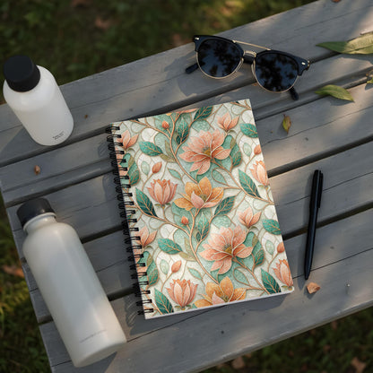 Floral Pattern Spiral Bound Notebook Product