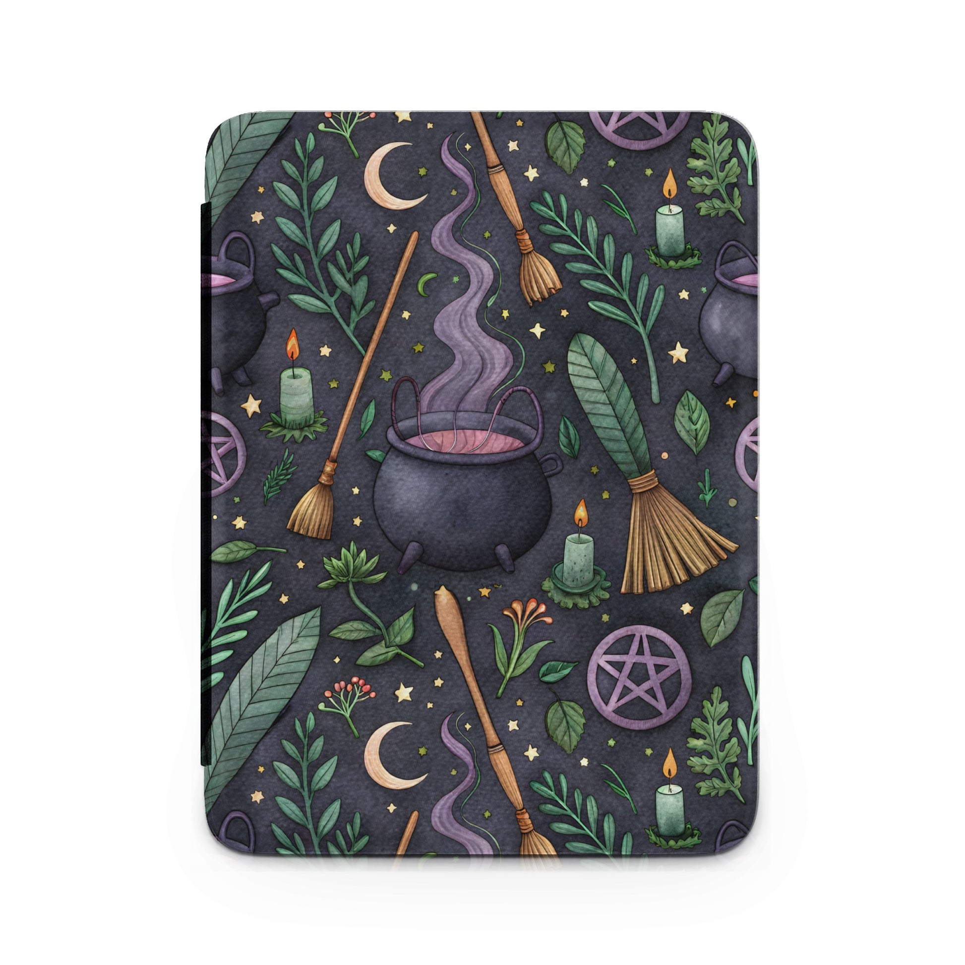 Magical Cauldron and Witchcraft Symbols Laptop Sleeve