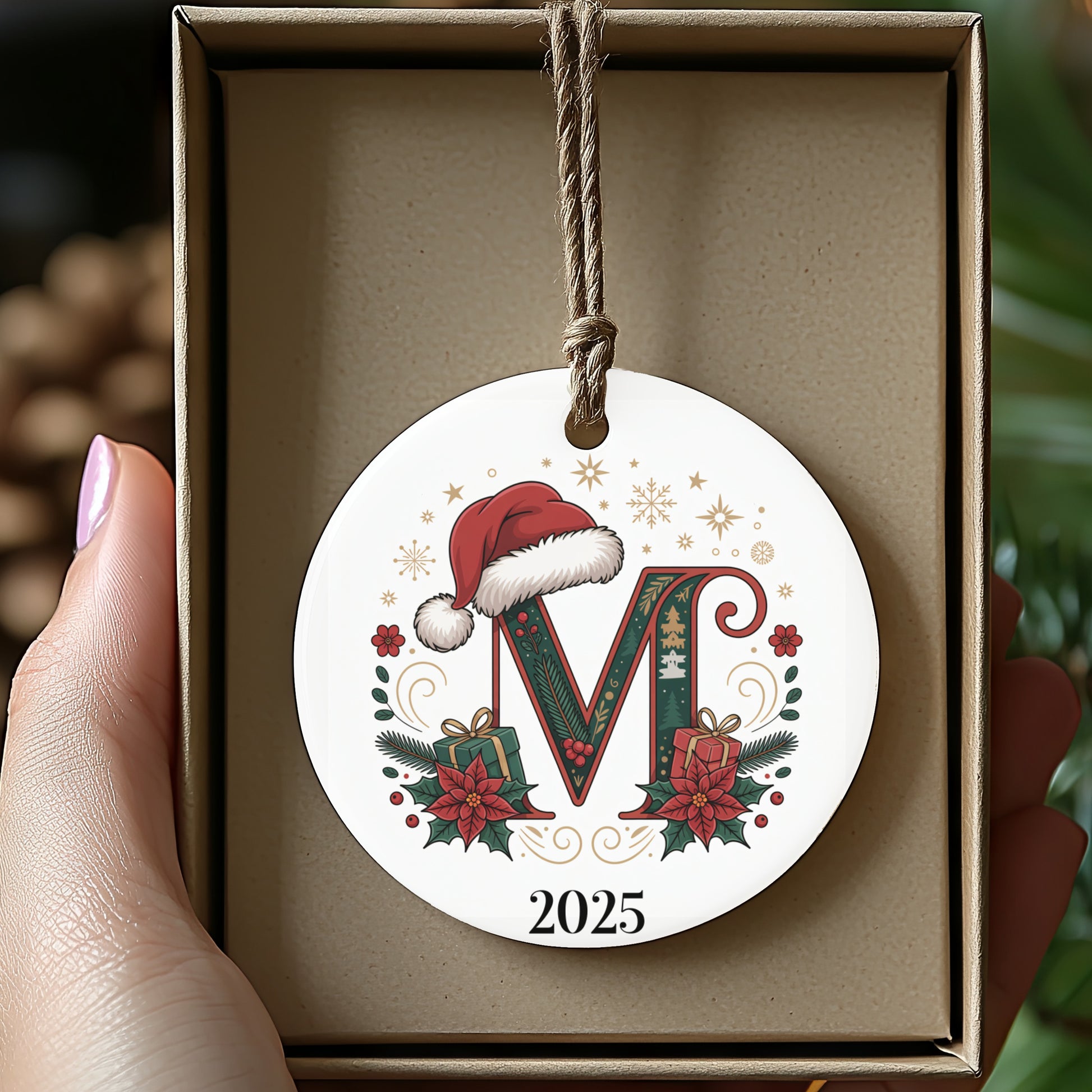 Personalized Christmas Ornament M Design 2025 product type