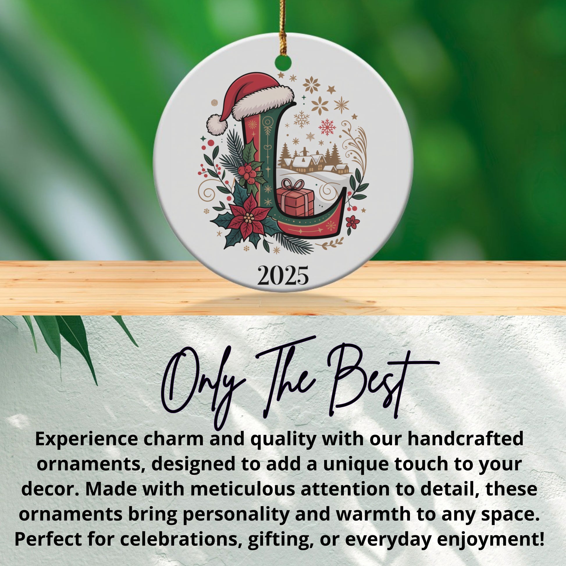 Personalized Holiday 2025 Ornament Festive Decoration product