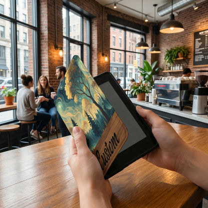 Custom Forest Design E-Reader Cover Case