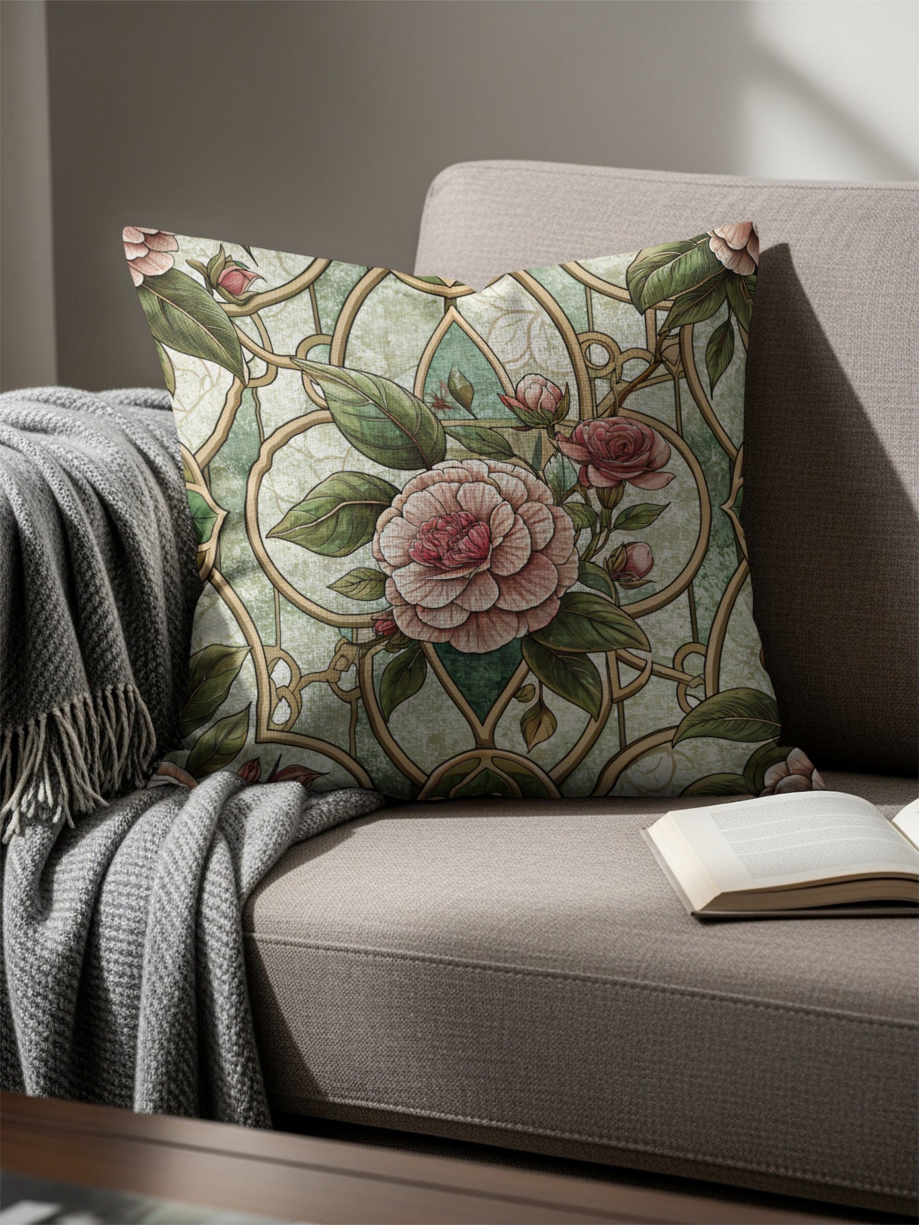 Vintage Floral Pattern Decorative Pillow for Your Sofa