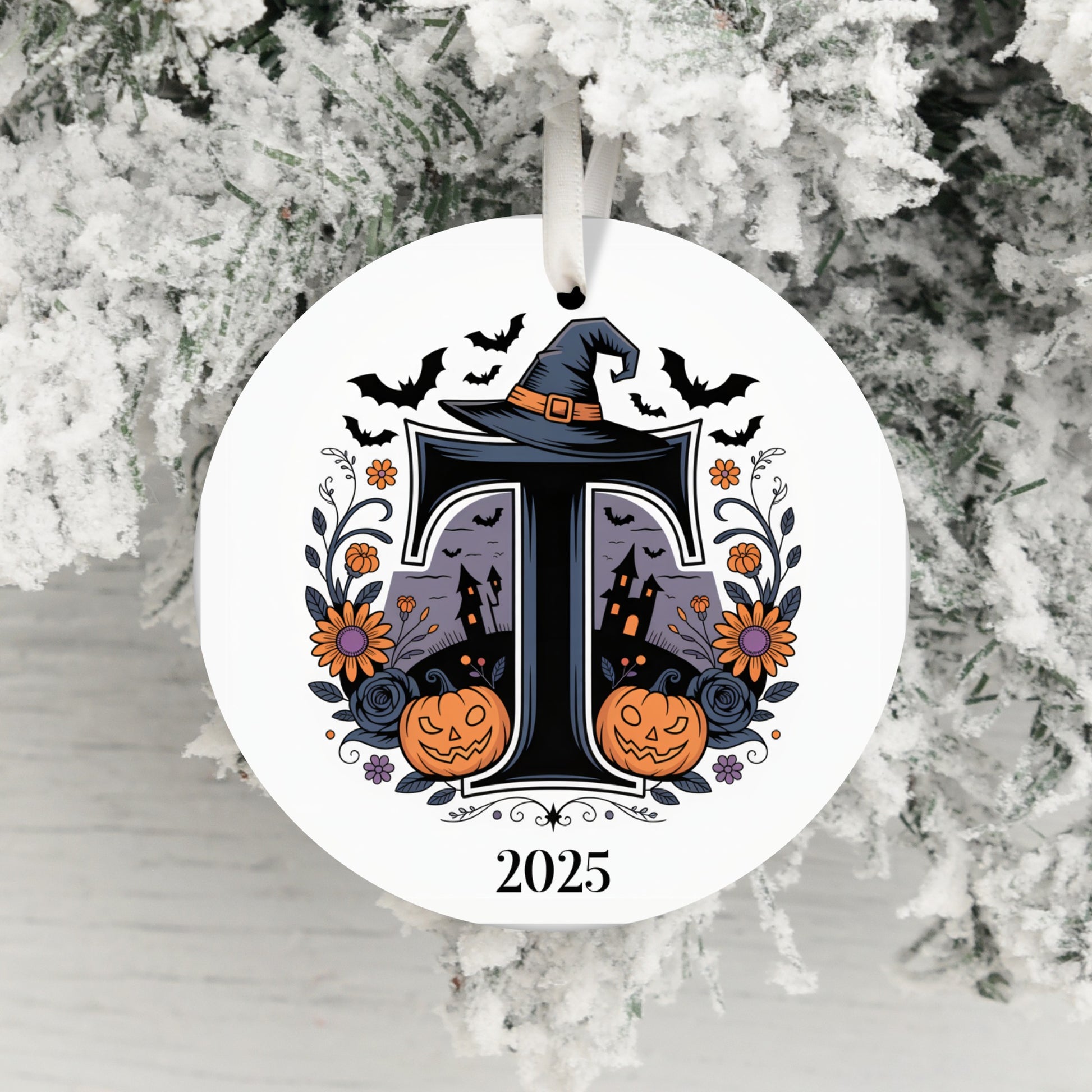 Spooky Halloween Theme Personalized Ornament product