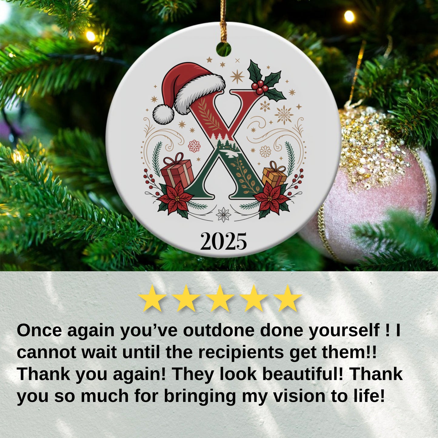 Personalized Christmas Ornament 2025 Seasonal product