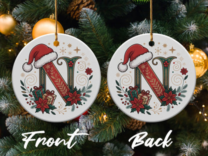 Personalized Alphabet Christmas Ornament product