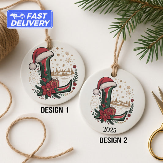 Personalized Christmas Santa Hat Ornament product