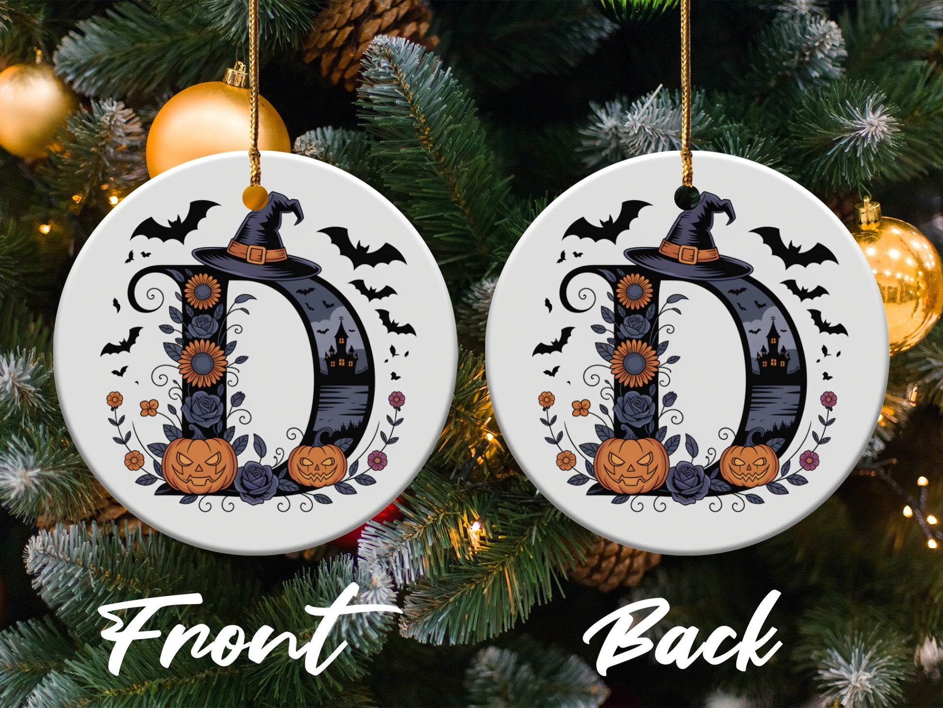 Halloween Letter D Hanging Ornament product type