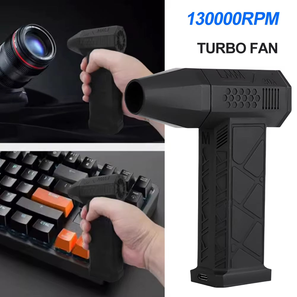 Powerful 130000RPM Mini Turbo Jet Fan – High-Speed Handheld Air Blower