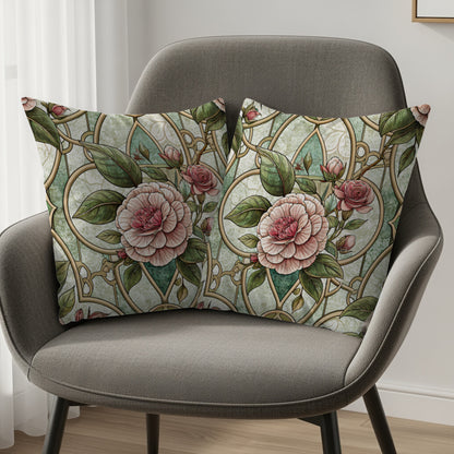 Floral Pattern Decorative Throw Pillow Set