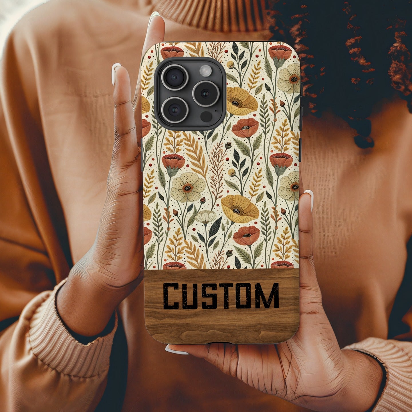 Personalized Custom Floral Design Phone Case Product