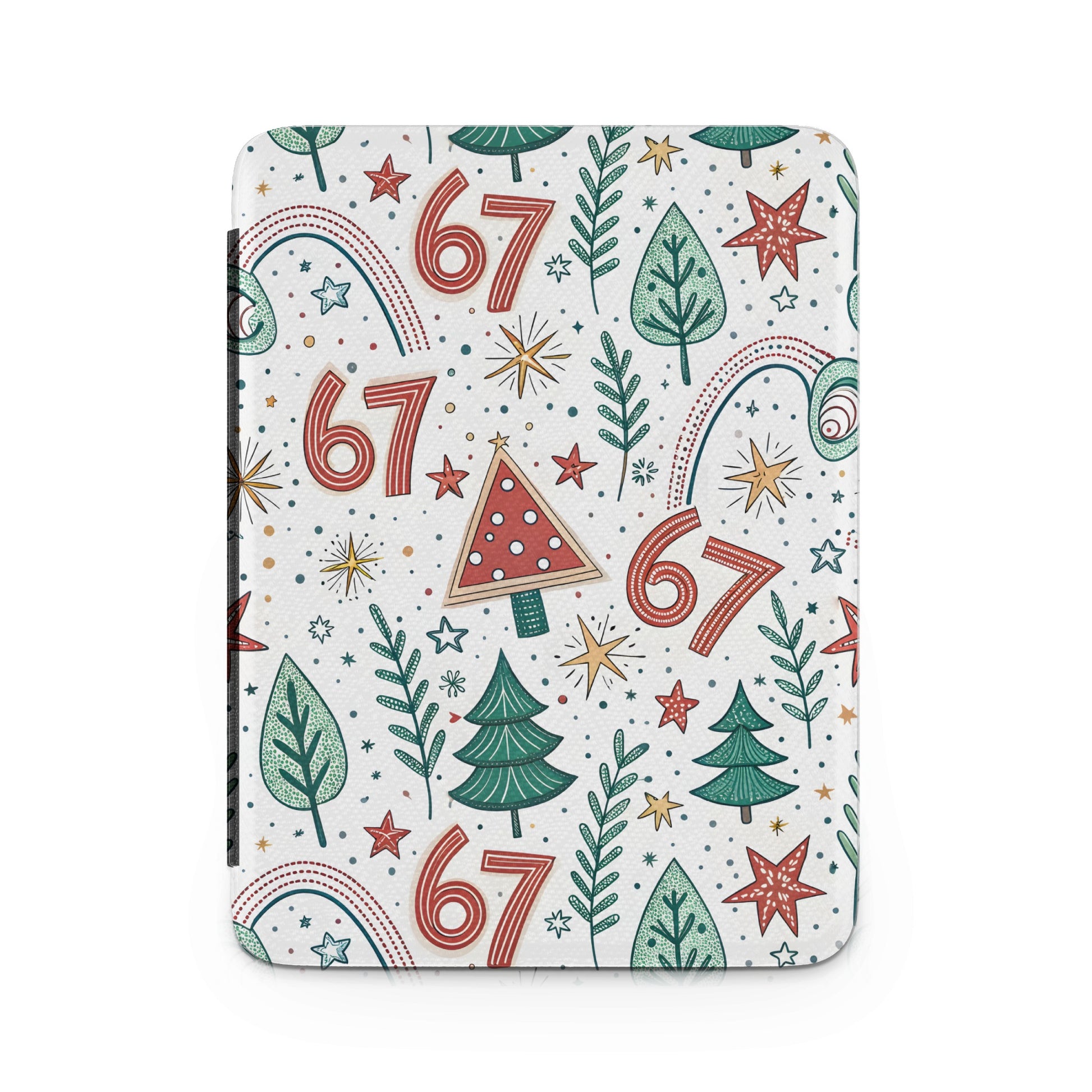 Christmas Trees Stars and Numbers 67 Product Design on White
