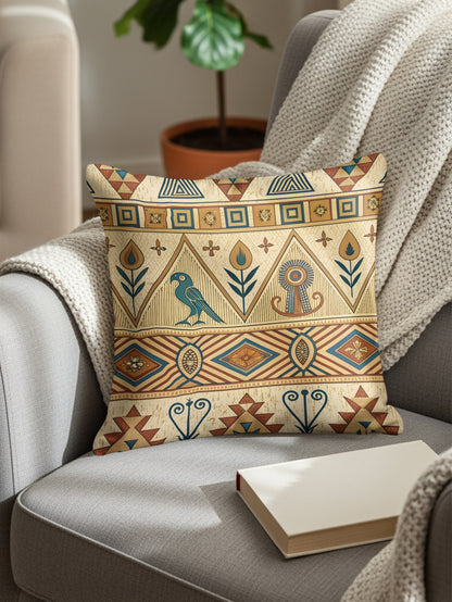 Tribal Inspired Decorative Throw Pillow for Cozy Interiors
