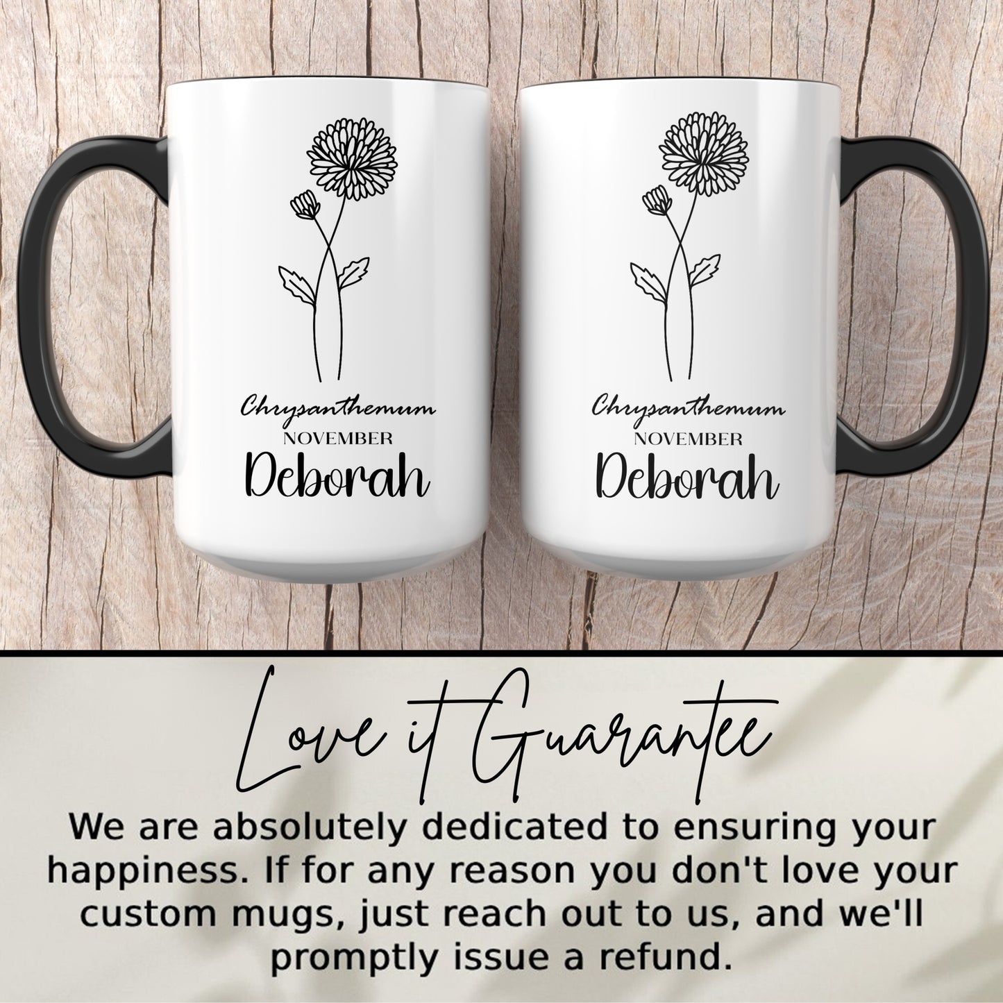 Chrysanthemum November Deborah Coffee Mug Gift