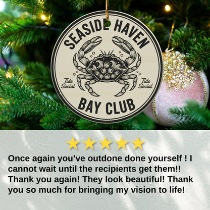 Seaside Haven Bay Club Christmas Tree Ornament product