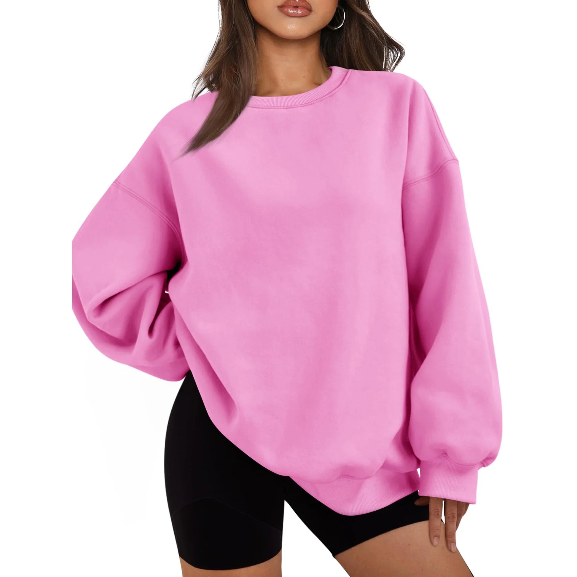 SUNBS Oversized Sweatshirts for Women Crewneck Y2K Sweaters Casual Tops Comfy Fall Fashion Pullover Outfits Winter Clothes 2025