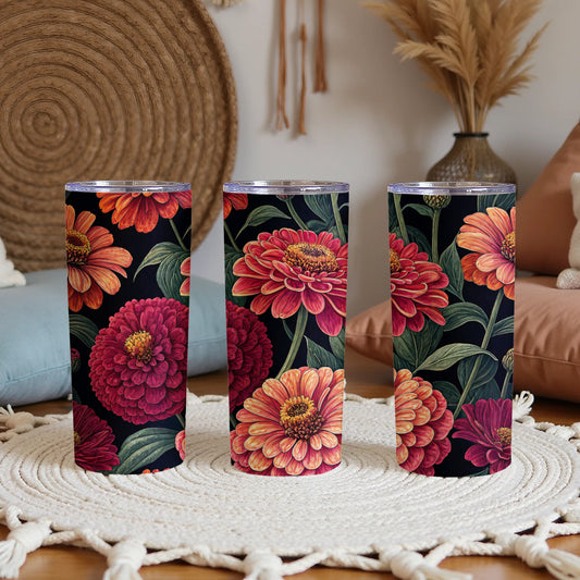 Floral Design Insulated Tumbler Stunning Drinkware