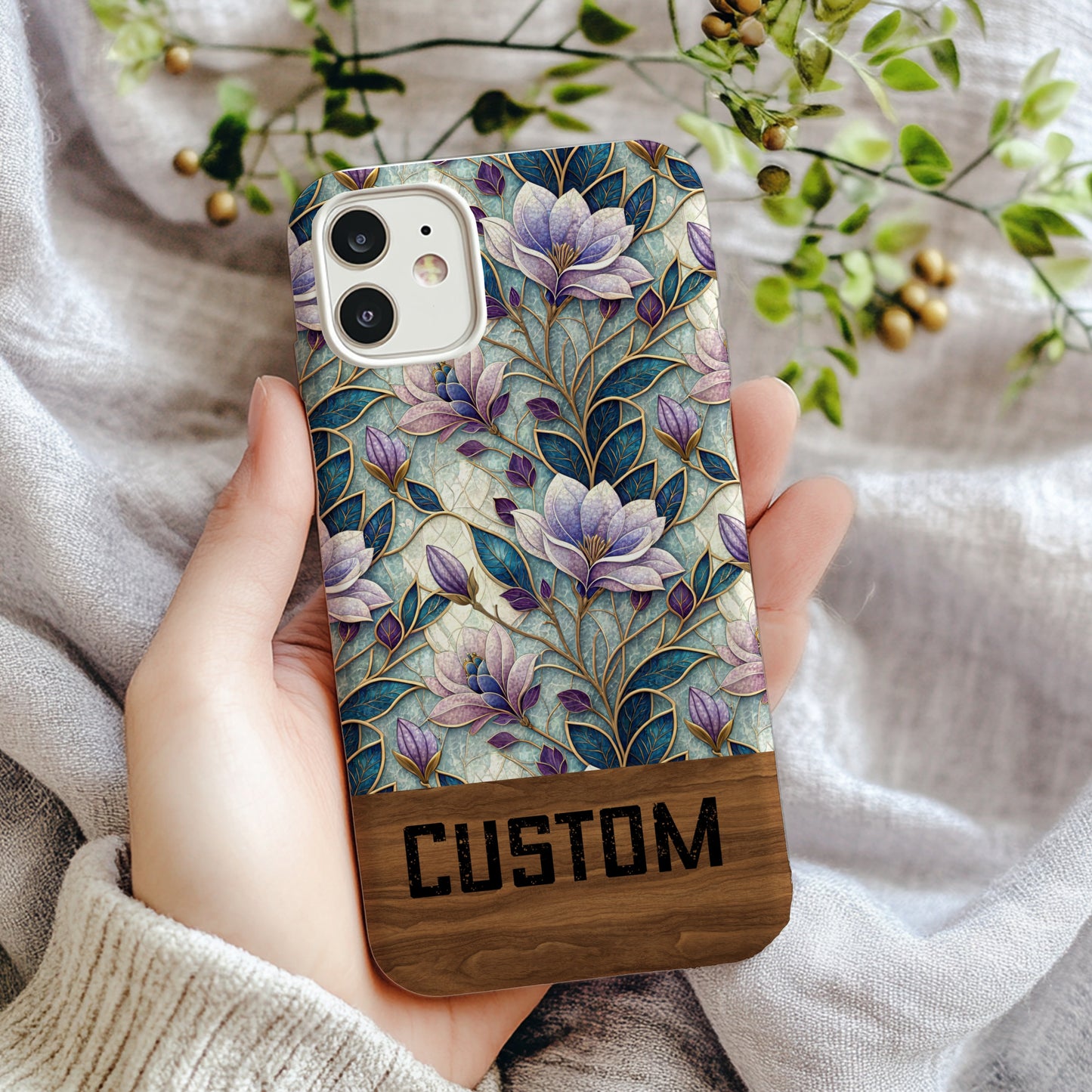 Custom Floral Design Phone Case for a Stylish Look